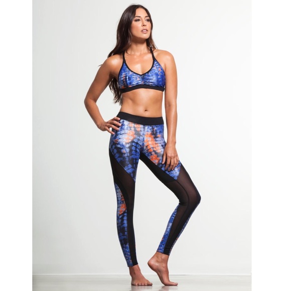 KORAL Frame Legging Snake Mesh in Blue Size XS - Picture 10 of 10